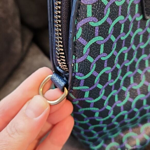 C. WONDER Limited handbag purse chain link faux leather multi color - Picture 6 of 14